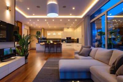 Luminária de embutir vs luminária pendente para quarto