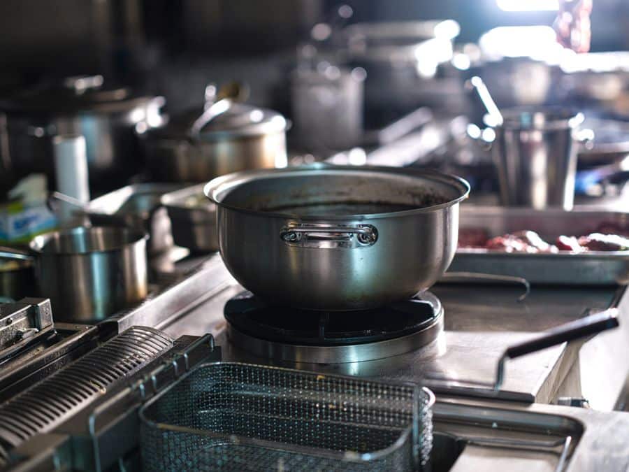 Panelas inoxidáveis para cozinha comercial